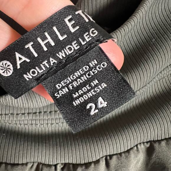 Athleta Nolita Wide Leg Olive Green Pants Plus Size 24 - Picture 9 of 9